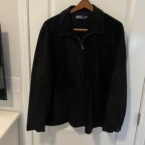 Men’s Polo black suede jacket
